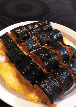 韓国で大人気！トロトロチーズキムチキンパ-レシピのメイン写真