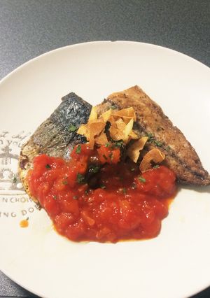 鯖のグリル トマトソース添え-レシピのメイン写真