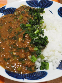 春菊入りキーマカレー-レシピのメイン写真