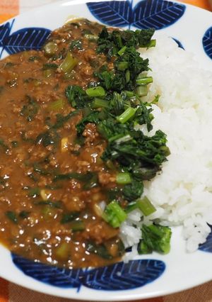 春菊入りキーマカレー-レシピのメイン写真