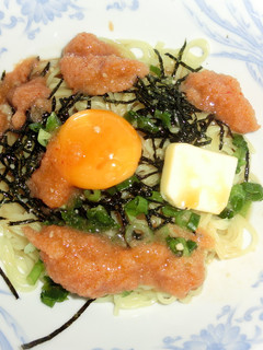 明太子バターで釜玉ラーメン-レシピのメイン写真