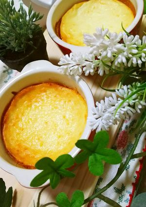 ココットでヨーグルトメイプルチーズケーキ-レシピのメイン写真