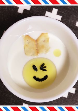 ヨーグルトアートうさぎのホッとするスープ-レシピのメイン写真