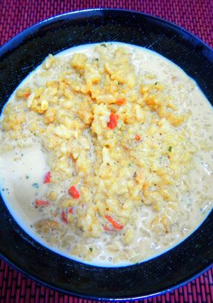 安心米「ドライカレー」の豆乳リゾット-レシピのメイン写真