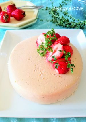 いちごのベイクドチーズケーキ-レシピのメイン写真