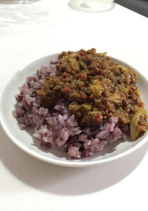 キャベツと合挽きミンチのドライカレー風-レシピのメイン写真