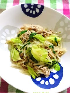 春キャベツともやしの中華風野菜炒め-レシピのメイン写真