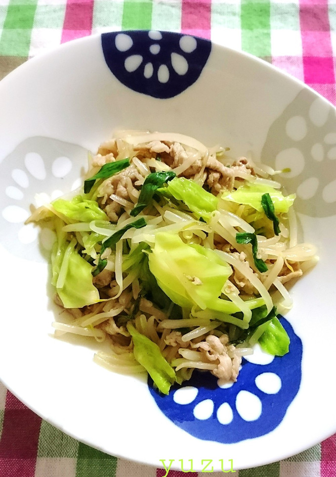 春キャベツともやしの中華風野菜炒め-レシピのメイン写真