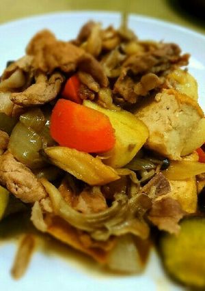 初心者でも簡単！豚肉野菜の黄金の味炒め-レシピのメイン写真