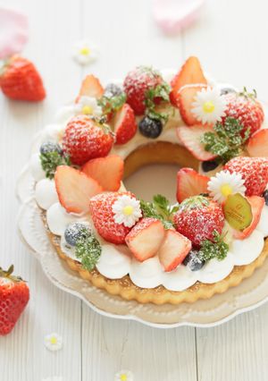 * いちごのリースタルト♪-レシピのメイン写真
