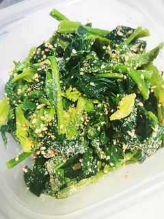 我が家のほうれん草のごま和え-レシピのメイン写真