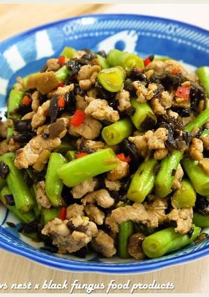 黑木耳乾煸肉末四季豆．柯媽媽の植物燕窩-レシピのメイン写真