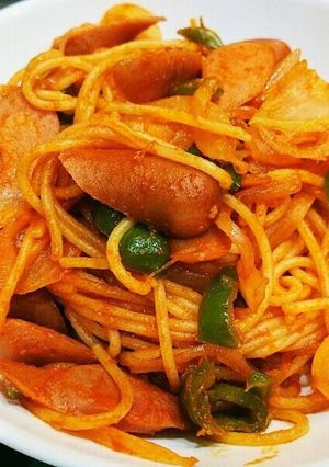 我が家のナポリタン-レシピのメイン写真