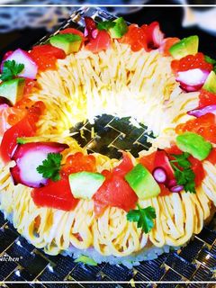 ✿リング型でケーキ寿司✿-レシピのメイン写真