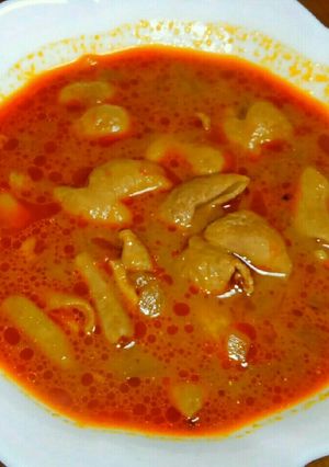辛い→甘い→辛いホルモンレッドカレー-レシピのメイン写真