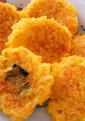 離乳食**手づかみ焼きごはん-レシピのメイン写真