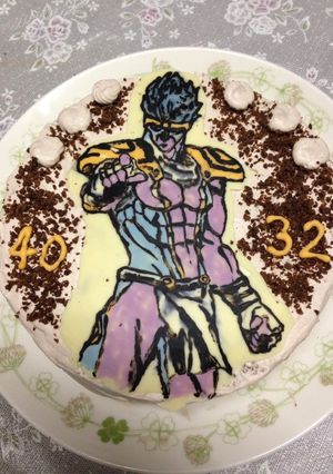 ジョジョケーキ☆(スタープラチナ)-レシピのメイン写真