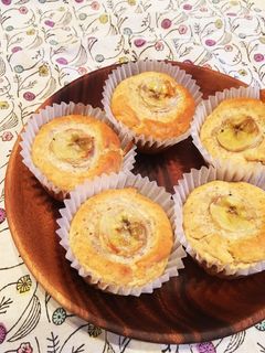 砂糖不使用☆米粉のふんわりバナナマフィン-レシピのメイン写真