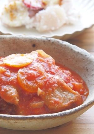 豚肉と金柑のトマト煮こみ-レシピのメイン写真