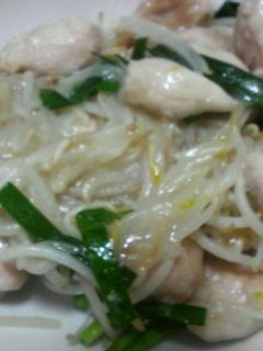 ■もやしと鶏肉の塩炒め■-レシピのメイン写真