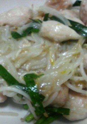 ■もやしと鶏肉の塩炒め■-レシピのメイン写真