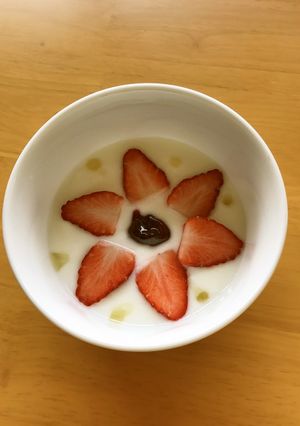 ヨーグルトアート＊春のお花-レシピのメイン写真