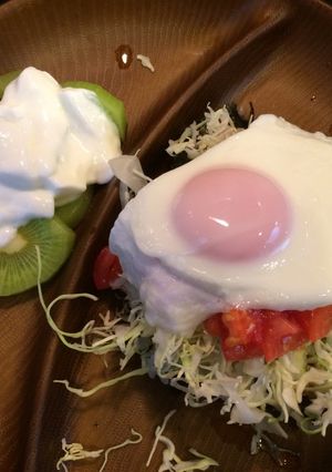 コンビニツナマヨおにぎりDEタコライス風-レシピのメイン写真