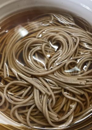 乾麺を使った美味しいかけそばのゆで方-レシピのメイン写真