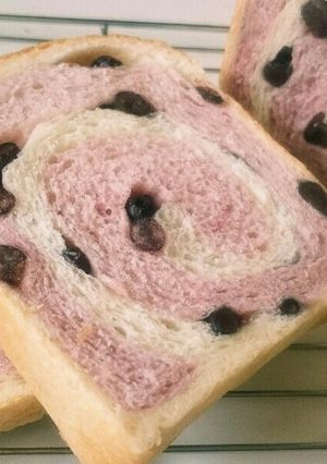 紫いもと甘納豆のうずまきパン-レシピのメイン写真