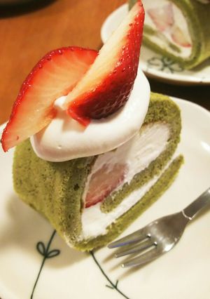 BP無し‼抹茶ロールケーキ♪-レシピのメイン写真