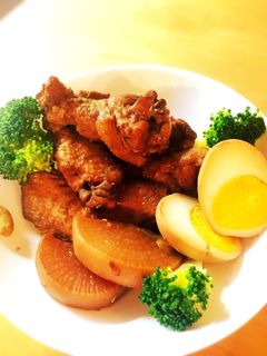 お酢でやわらかホロホロ!手羽先の酸っぱ煮-レシピのメイン写真