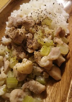 鶏セロリご飯-レシピのメイン写真