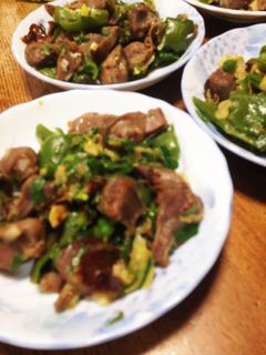 砂肝とピーマンのネギ塩炒め-レシピのメイン写真