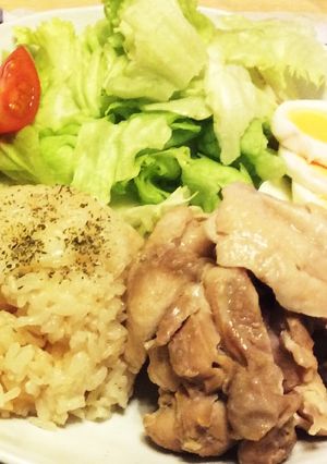 【簡単☆炊飯器調理】アジアンチキンライス-レシピのメイン写真