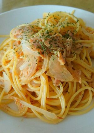 初心者でも簡単！玉ねぎとツナのパスタ-レシピのメイン写真