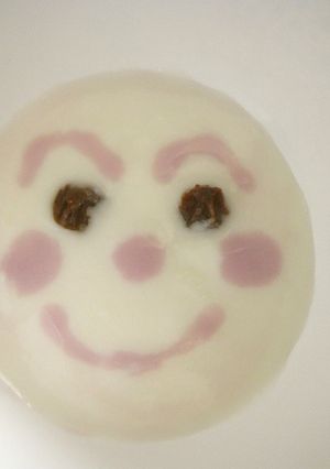 離乳食アート：アンパンマンヨーグルト-レシピのメイン写真
