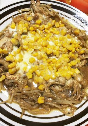 もやしと鶏肉のソースチーズ蒸し-レシピのメイン写真