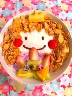 お誕生日に♥ハレの日のヨーグルトアート-レシピのメイン写真