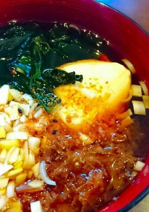超簡単☆10分でわかめたっぷりうどん♪-レシピのメイン写真