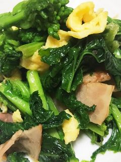 今が旬!菜の花ごま油炒め 簡単美味しい♡-レシピのメイン写真