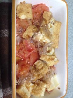 簡単!厚揚げトマトのレンジ蒸し-レシピのメイン写真