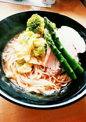 野菜たっぷり！春キャベツの卵とじラーメン-レシピのメイン写真