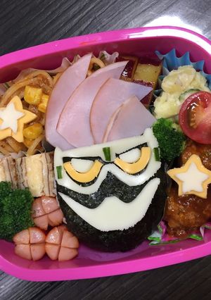 仮面ライダーエグゼイド キャラ弁-レシピのメイン写真