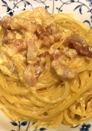 簡単美味♥カルボナーラ♥全卵で黄金比率-レシピのメイン写真