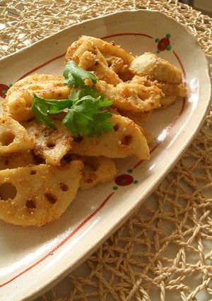 れんこんの味噌ごまチーズ炒め♪-レシピのメイン写真