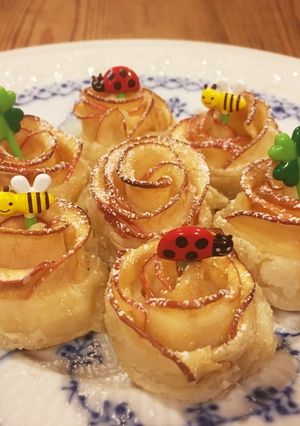 バラのりんごパイ-レシピのメイン写真