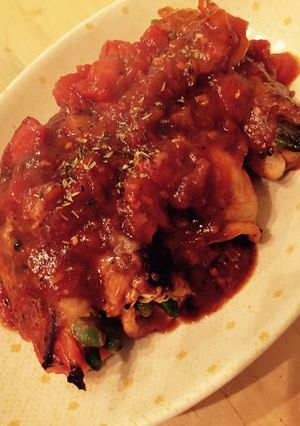 豚の肉巻きトマトソース煮込み-レシピのメイン写真
