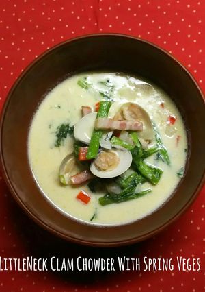 春野菜たっぷり♪はまぐりのチャウダー-レシピのメイン写真