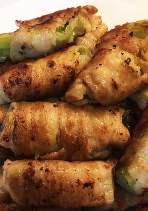簡単レタス肉巻き-レシピのメイン写真