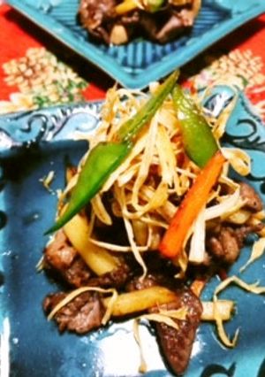 牛肉と揚げ牛蒡のバルサミコマヨネーズ炒め-レシピのメイン写真